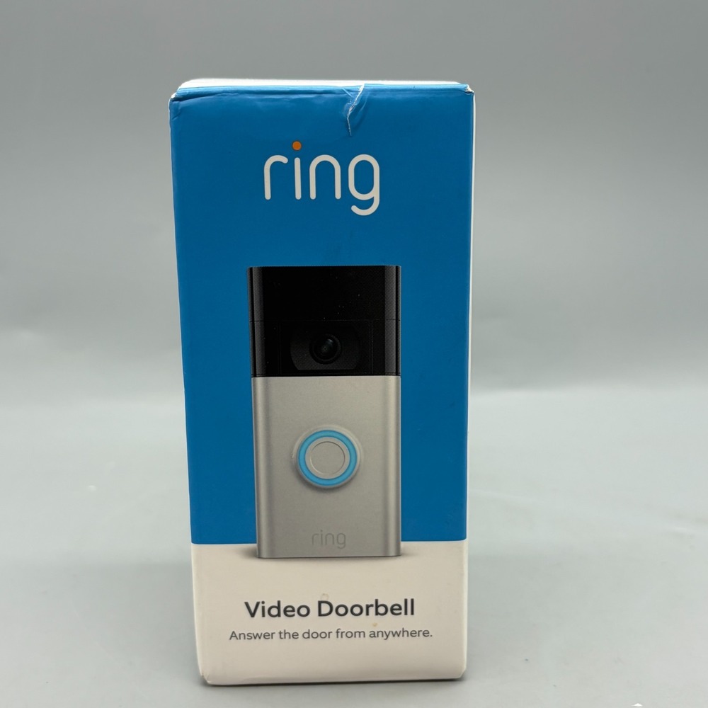Ring Video Doorbell Camera (2nd Gen) - Satin Nickel - Sealed